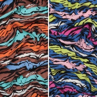 Rayon - Poplin Print - Animal Stripes - Assorted