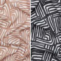 Rayon - Slub - Digital Print - Geometric - Assorted