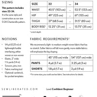 Sew Liberated - Chanterelle Pants & Shorts - 22 - 34