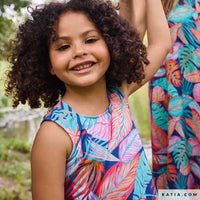 Katia - Rayon Blend - Voile Print - Tortoise Leaves