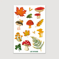 Les Tatoués - Temporary Tattoos - Mushrooms