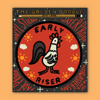 The Golden Doodle - Vinyl Sticker - Early Riser