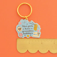 Sarah Hearts - Keychain - Hot Girls Have Grandma Hobbies
