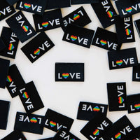 Sarah Hearts - Sewing Labels - Love Pride Heart