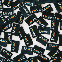 Sarah Hearts - Sewing Labels - Love Pride Heart