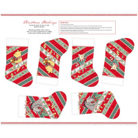 Studio E - Cotton - Christmas At Pooh Corner - Christmas Stockings - Panel