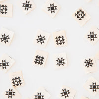 Sarah Hearts - Sewing Labels - Black Quilt Block