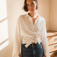 Chemise cache-coeur asymétrique Hortense