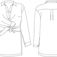 Chemise cache-coeur asymétrique Hortense