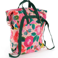 Convertible backpack made with Ruby Star Melody Miller canvas