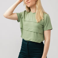LAURIE pleated tee