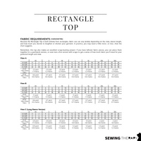 PDF Rectangle Top Pattern - Sewing Therapy