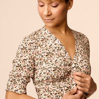 V-neck dress sewing pattern