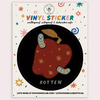 Stay Home Club - Vinyl Sticker - Rotten Apple