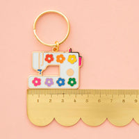 Sarah Hearts - Keychain - Daisy Sewing Machine