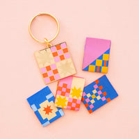 Sarah Hearts - Keychain - Then Came June Campfire Glow