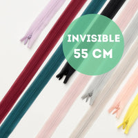 COSTUMAKERS - Invisible Closed End Zipper - 55cm - Assorted