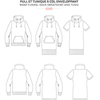 Jalie - Nathalie Wrap Neck Sweatshirt - Tunic