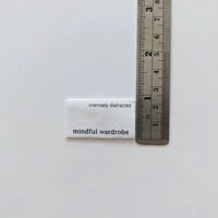 Intensely Distracted - Sewing Label - Mindful Wardobe