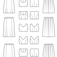 Cashmerette - Upton Dress & Skirt - 12-32 - Expansion Pack