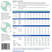 Cashmerette - Vernon Shirt - 0-16