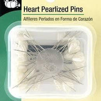 Dritz - Heart Pearl Head Pins - 20 pc