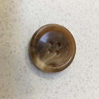 Resin 4 Hole Button - 25mm - Assorted Tortie