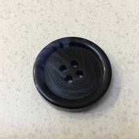 Resin 4 Hole Button - 25mm - Assorted Tortie