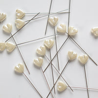 Dritz - Heart Pearl Head Pins - 20 pc