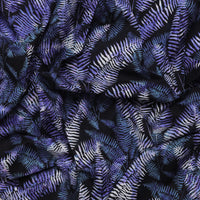 Cotton - Bali Batik - Black Grape
