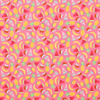Cotton - Rainbowfruit - Lets Get Coconuts - Hot Pink