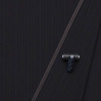Wool Blend - Suiting - Navy Small Stripe