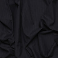 Wool Blend - Suiting - Navy Small Stripe