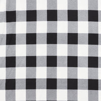Bamboo - Jersey - Plaid - White Black