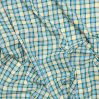 Cotton - Kitchen Window Wovens - Cyan