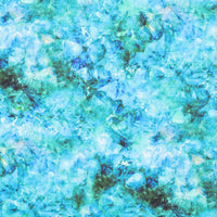 Hoffman - Cotton - Geode + Ink - Peacock