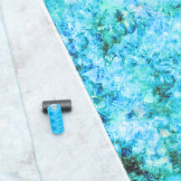 Hoffman - Cotton - Geode + Ink - Peacock