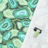 Hoffman - Cotton - Geode + Ink - Emerald