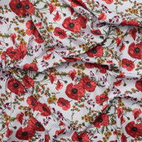 Cotton - Ode To Poppies - Common Red