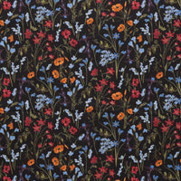 Cotton - Ode To Poppies - Charcoal