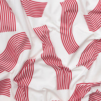 Cotton - Perla Knit - Ecru Red