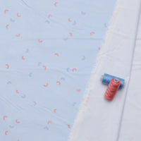 Cozy Cotton - Flannel - Rainbows - Cornflower