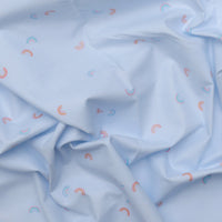 Cozy Cotton - Flannel - Rainbows - Cornflower