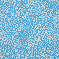 Rayon - Poplin Print - Abstract Animal - Blue