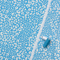 Rayon - Poplin Print - Abstract Animal - Blue