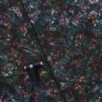 Cotton - Bali Batik - Mixed Folage - Black Jade