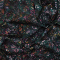 Cotton - Bali Batik - Mixed Folage - Black Jade