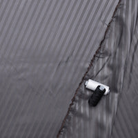 Poly Viscose Lining - Diagonal Stripe - Grey