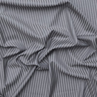 Wool Blend - Suiting - Superfine - Stripe - Grey