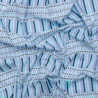 Ruby Star - Cotton - Petunia - Stripe - Macaron